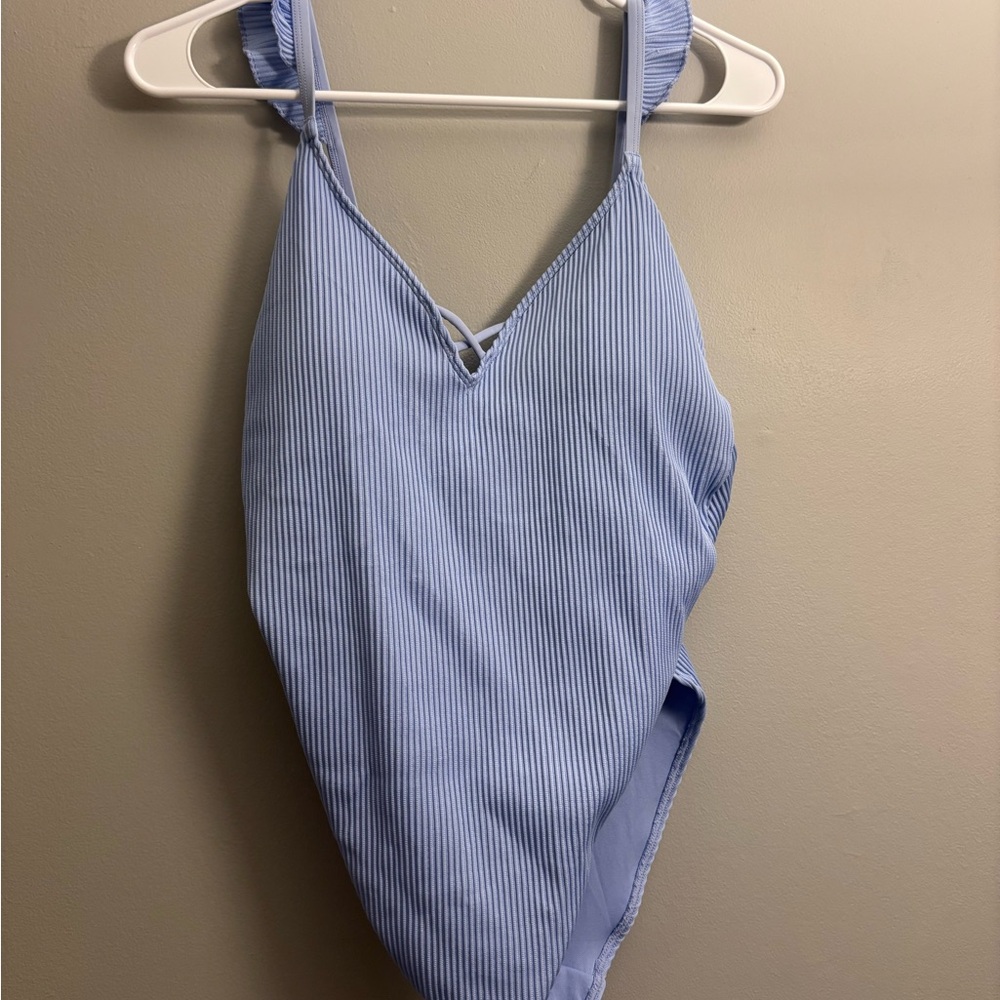 Hollister Light Blue Once Piece Swimsuit